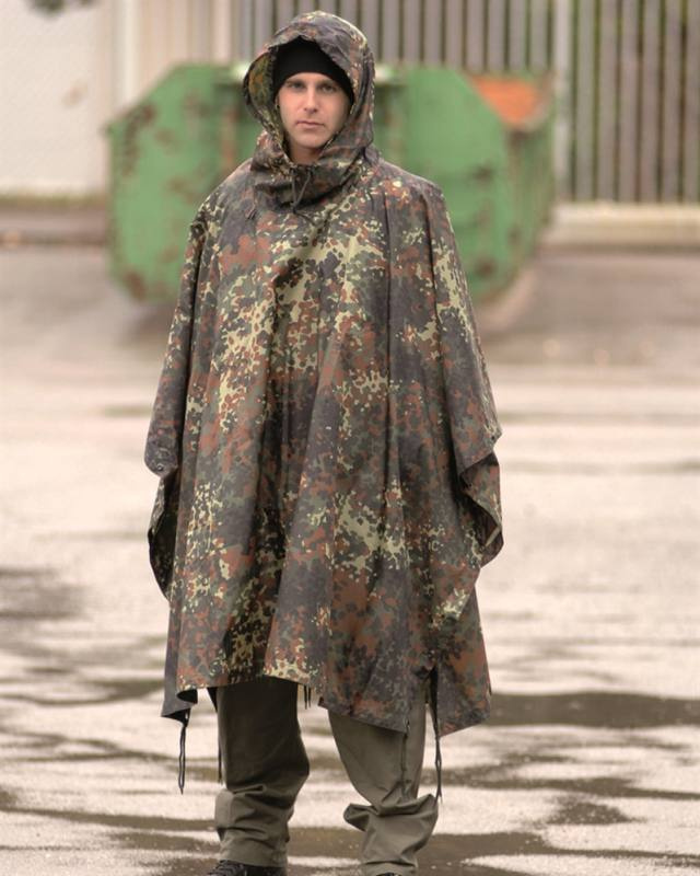 Poncho Pe Ripstop 780gr. Flecktarn – Mil-Tec