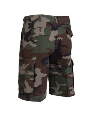 JAV Bermuda Ripstop CO Išankstinis plovimas Woodland – Mil-Tec (2)