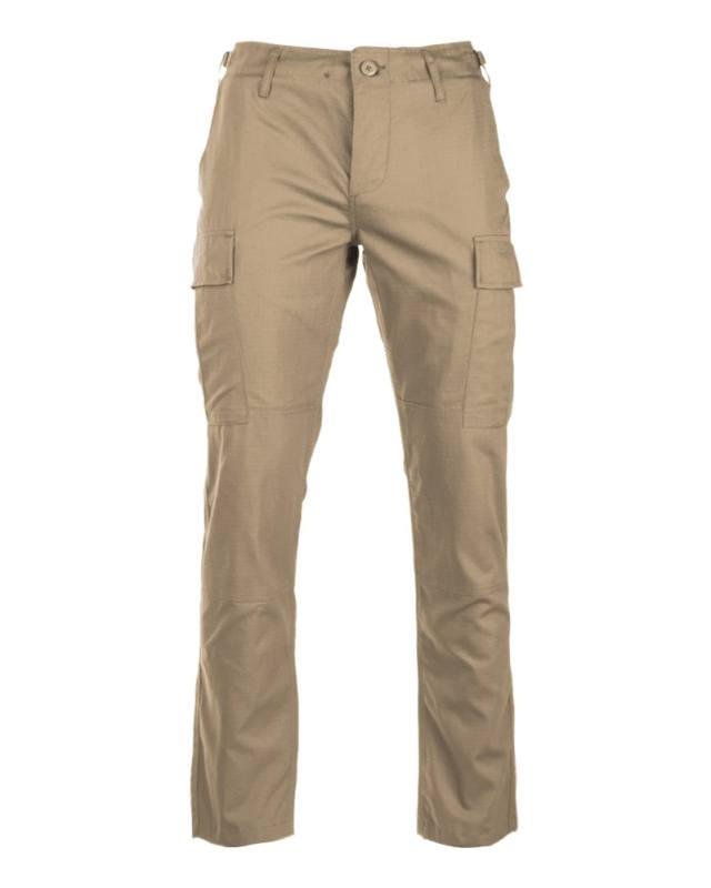 JAV BDU lauko kelnės su ripstop danga „slim fit“ chaki spalvos – Mil-Tec (1)