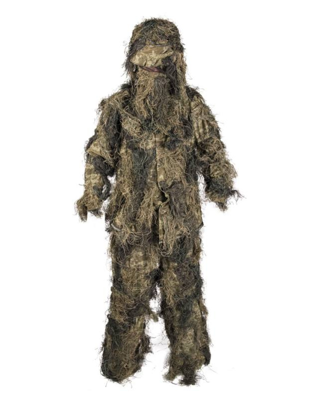 Ghillie kostiumas „anti Fire“, 4 vnt., miško kamufliažinis raštas – Mil-Tec (1)