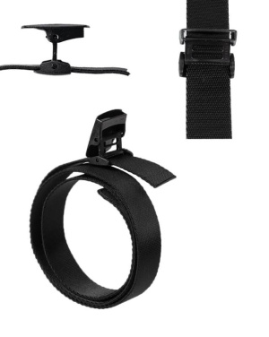Kelnių diržas su greito atlaisvinimo elastine juostele, 38 mm, juodas – Mil-Tec (2)