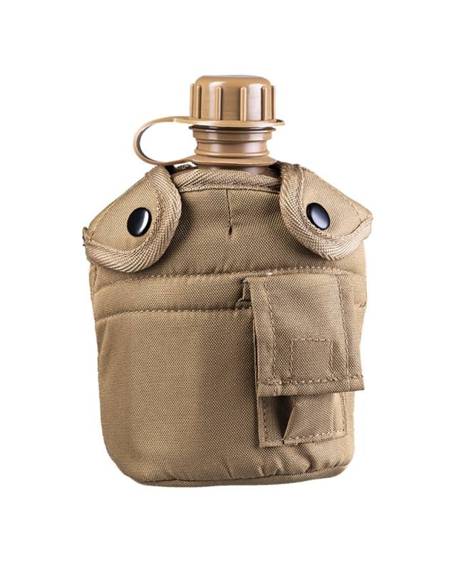JAV plastikinė gertuvė su dangčiu ir viršutiniu uždanga, Coyote – Mil-Tec (1)