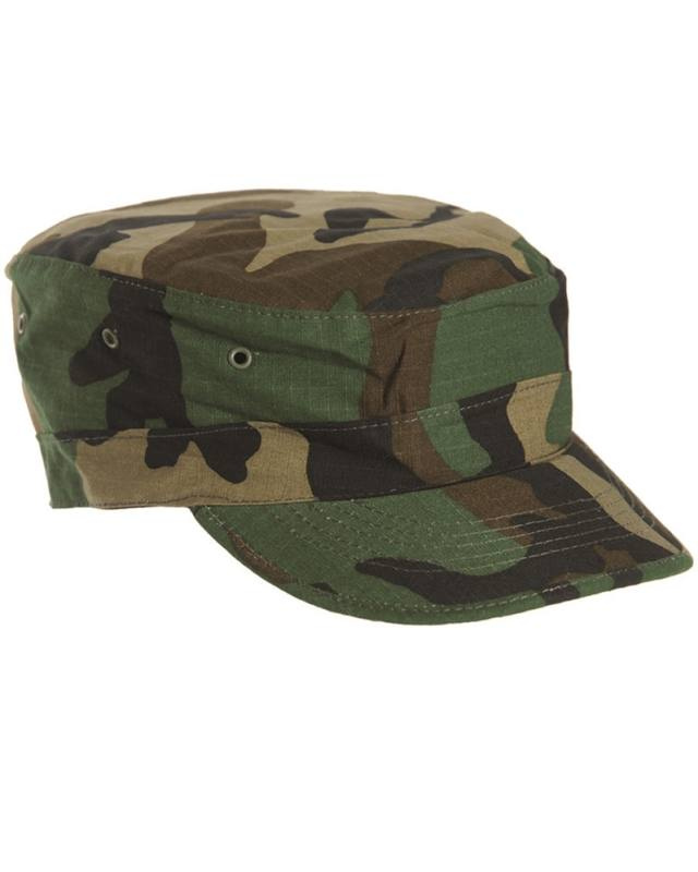 JAV BDU lauko kepurė „Ripstop Woodland“ – Mil-Tec
