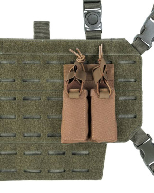 Dėtuvės dėklas pistoletui dvigubas su lipnia juosta Dk, Coyote – Mil-Tec (2)