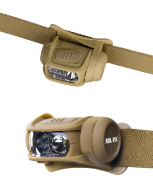 LED galvos žibintuvėlis, 4 spalvų, Coyote - Mil-Tec (2)