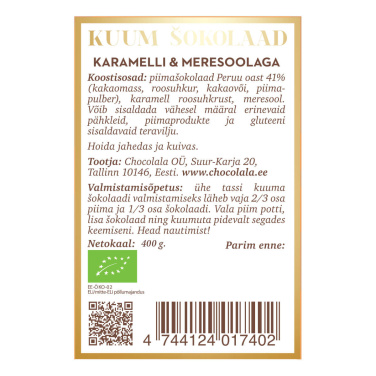 Karštas šokoladas su karamele ir jūros druska, gaminio vaizdas (2)