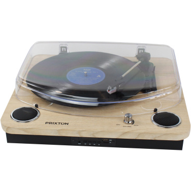 Prixton Marconi vinilinių plokštelių grotuvas, juoda / mediena (7)