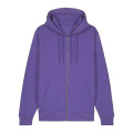 Stanley/Stella Cultivator 2.0 unisex džemperis su gobtuvu ir užtrauktuku, 350 g/m², violetinė (Purple Love)
