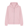 Stanley/Stella Mixer unisex džemperis su gobtuvu ir užtrauktuku, 280 g/m², šviesiai rožinė