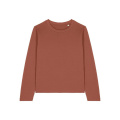 Stanley/Stella Stella Muser Long Sleeve marškinėliai ilgomis rankovėmis moterims, 180 g/m², rausvai ruda (Heritage Brown)