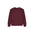 Stanley/Stella Thinker unisex džemperis su apvalia iškirpte, bordo