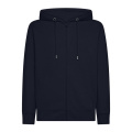Black Spider BS343 unisex džemperis su gobtuvu ir užtrauktuku, 280 g/m², tamsiai mėlyna