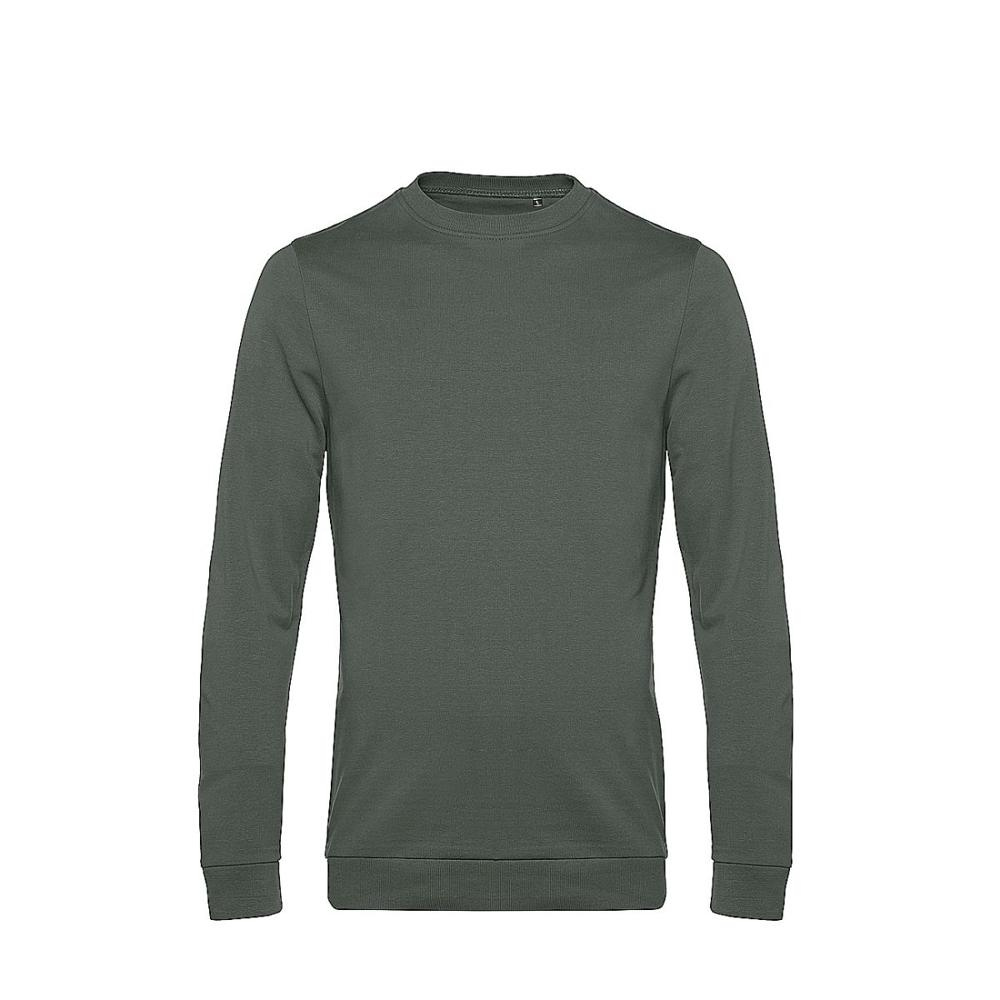 B&C WU01W džemperis su apvalia iškirpte - alyvuogių žalia (Millennial Khaki), XS (1)