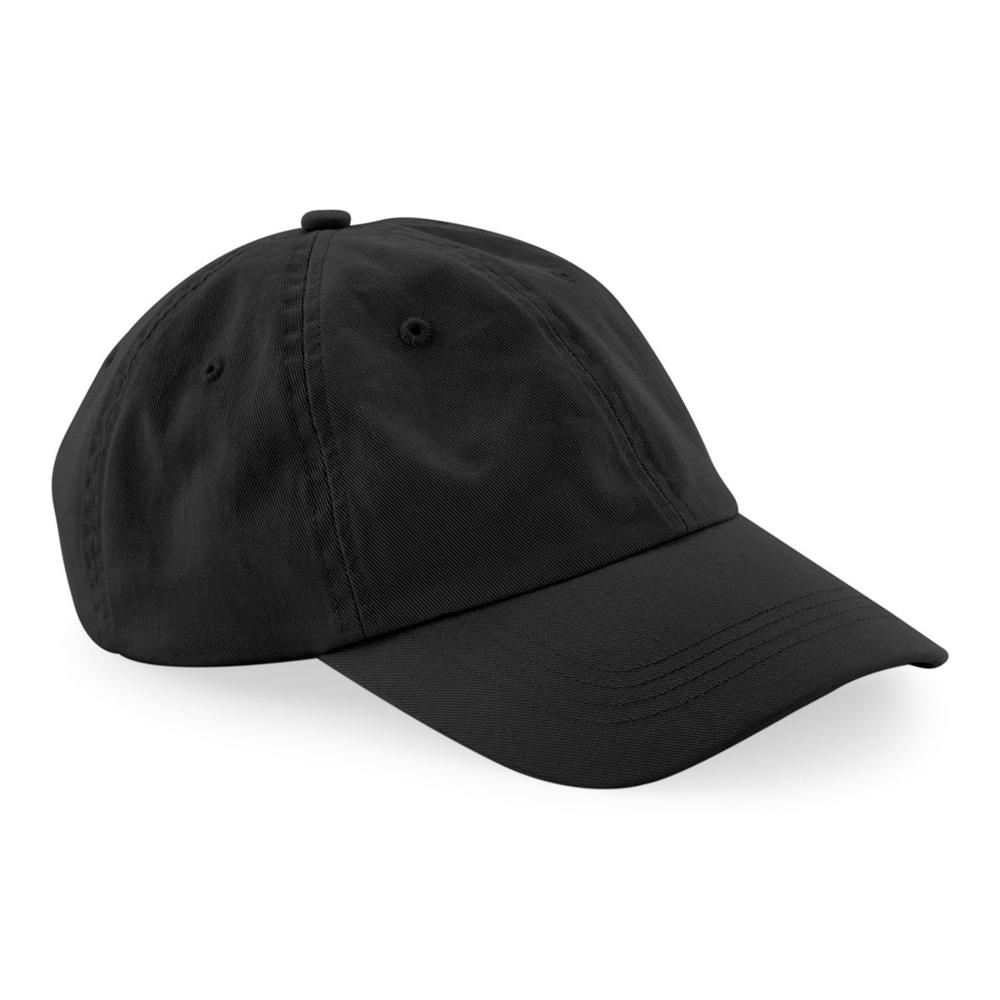 Beechfield B652N kepuraitė su snapeliu - juoda