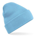 Beechfield B45 megzta kepurė, mėlyna (Surf Blue)