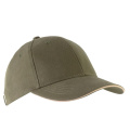 Kariban KP011 kepuraitė su snapeliu, alyvuogių žalia (Olive Green) / smėlio spalvos