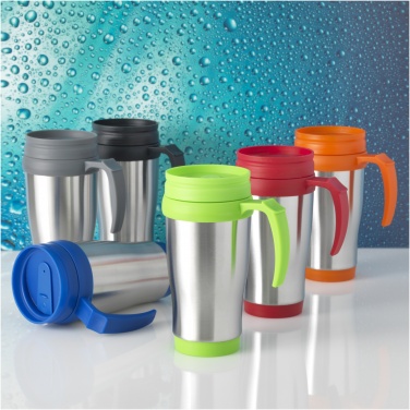 Sanibel 400 ml izolēta krūze, Sudrabs/Zils – detaļas skats 3