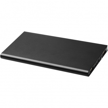 Plate 8000 mAh alumīnija ārējais akumulators, melns – detaļas skats 7