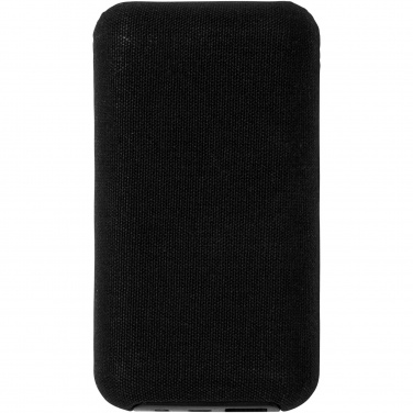 Logotrade Ideja dāvanas foto: Nākotnes 6000 mAh bambusa/auduma bezvadu barošanas banka