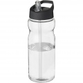 H2O Active® Base 650 ml sporta pudele ar snīpja vāku, Caurspīdīgs / vienkrāsains melns