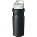 H2O Active® Base 650 ml sporta pudele ar snīpja vāku, Vienkrāsains melns/balts