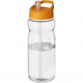 H2O Active® Base 650 ml sporta pudele ar snīpja vāku, Caurspīdīgs / oranžs