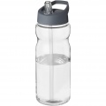 H2O Active® Base 650 ml sporta pudele ar snīpja vāku, Caurspīdīgs / Vētras pelēks