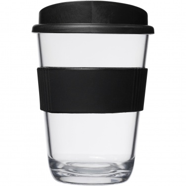 Americano® Cortado 300 ml krūze ar silikona satvērienu, Melns – detaļas skats 2
