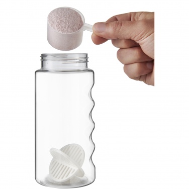 H2O Active® Bop 500 ml šeikera pudele, Balts / Caurspīdīgs – detaļas skats 4