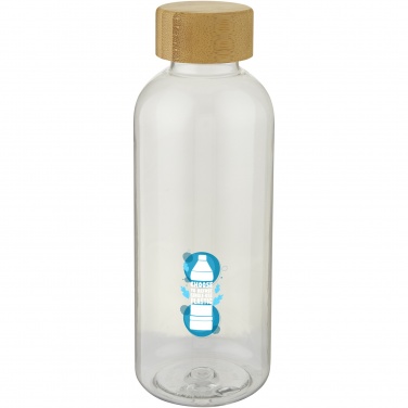 Ziggs 650 ml ūdens pudele no pārstrādātas plastmasas ar logotipu, Caurspīdīga – detaļas skats 5