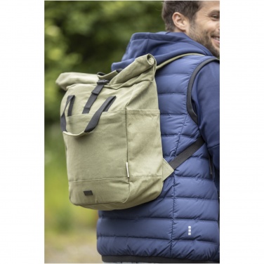 Joey 15 collu GRS otrreizējās pārstrādes audekla rullējamā klēpjdatora mugursoma 15 l, Navy – detaļas skats 4