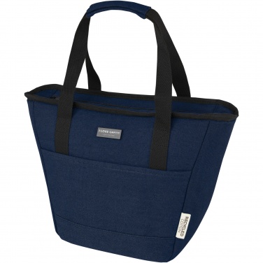 Joey 9 kārbu GRS otrreizēji pārstrādāta audekla pusdienu dzesētāja soma 6L ar logotipu, Navy – detaļas skats 4