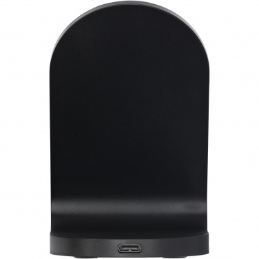 Logotrade dāvanas foto: Loop 15W divu spoļu RCS otrreizēji pārstrādātas plastmasas bezvadu uzlādes statīvs