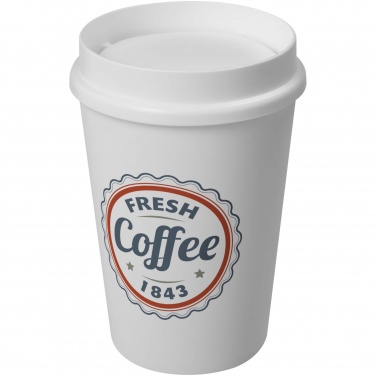 Americano® Switch 300 ml krūze ar 360° vāku ar logotipu, Balts – detaļas skats 4