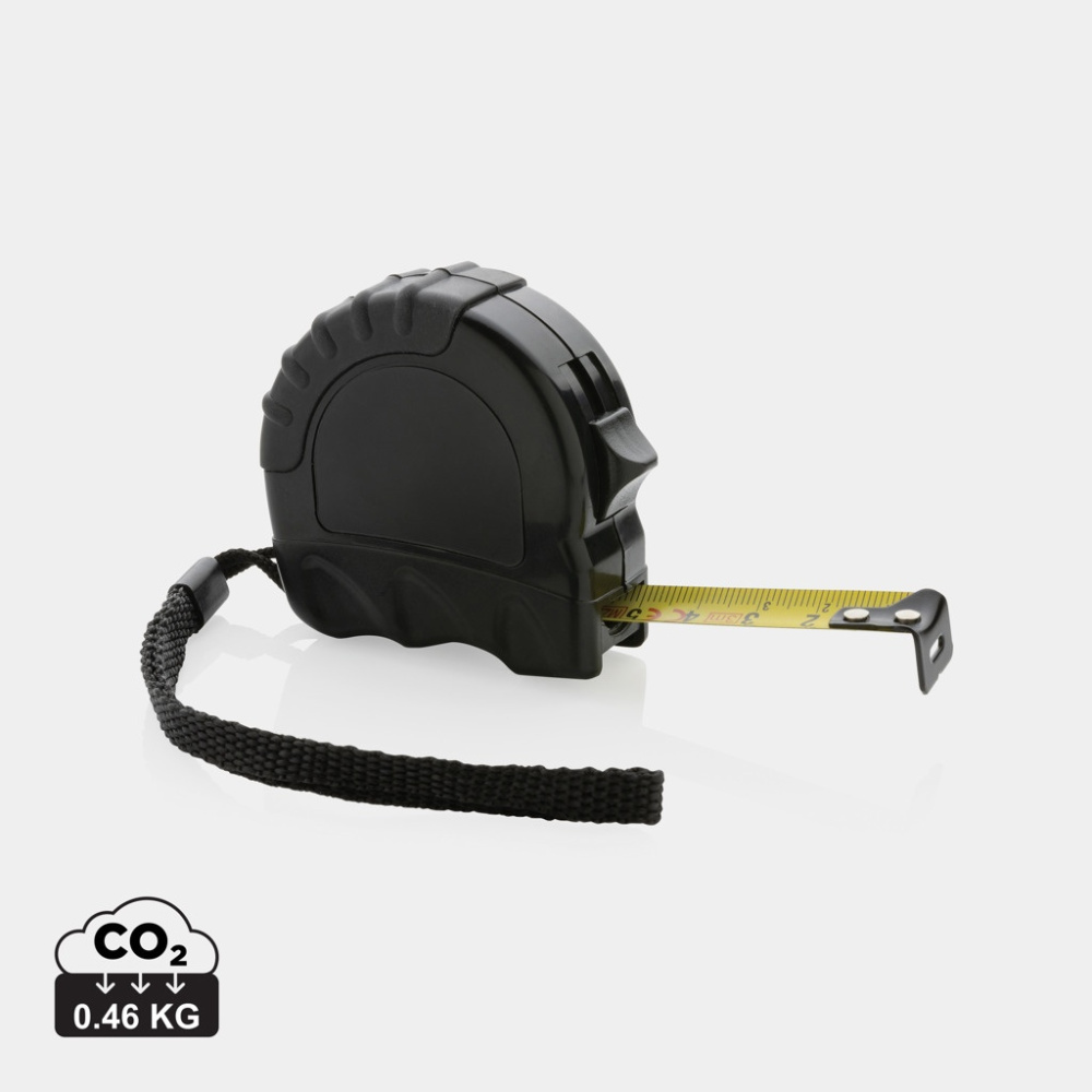 RCS pārstrādāta plastmasas 3M/16 mm lente, melns, produkta attēls