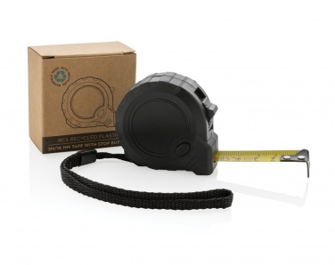 Logotrade korporatīvās dāvanas foto: RCS pārstrādāta plastmasas 3M/16 mm lente ar apturēšanas pogu