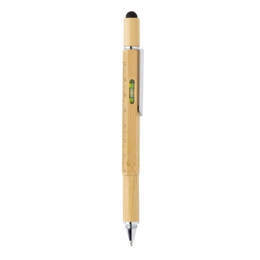 Bambusa 5-in-1 instrumentu pildspalva, detaļas skats, brūns (2)