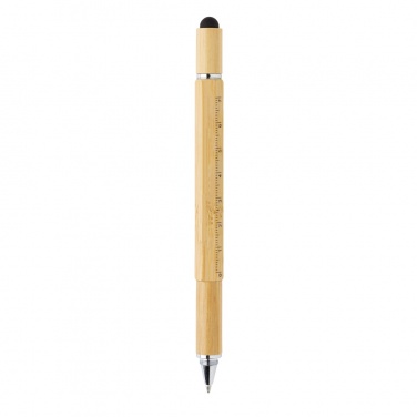 Bambusa 5-in-1 instrumentu pildspalva, detaļas skats, brūns (3)
