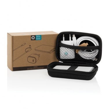 Logotrade logo dāvanas foto: Surge RCS reciled PET 20W type C 3 gab uzlādes komplekts