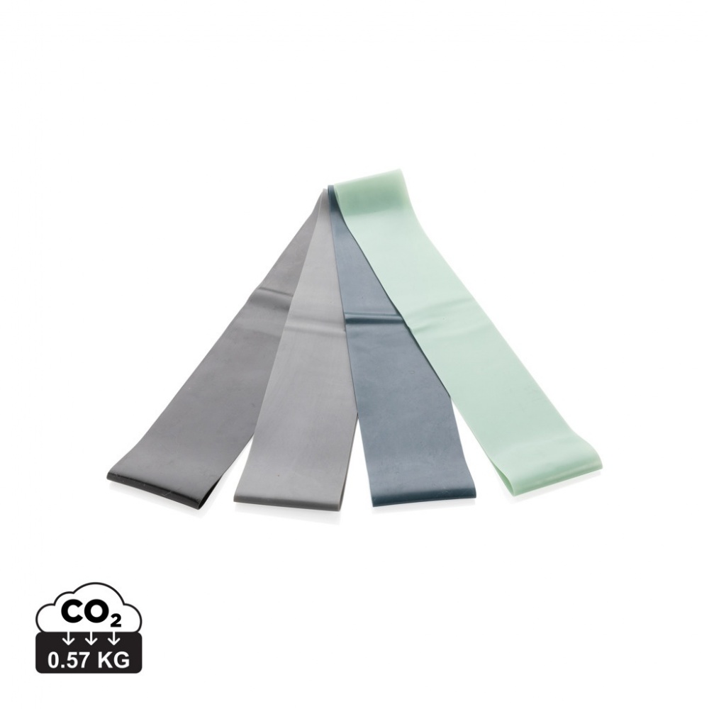 Logotrade korporatīvās dāvanas foto: 4gab elastīgās fitnesa lentes maisiņā