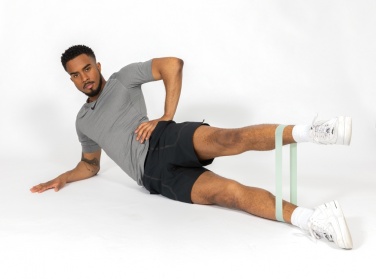 Logotrade korporatīvās dāvanas foto: 4gab elastīgās fitnesa lentes maisiņā