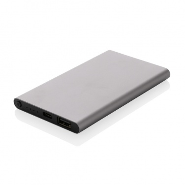 Logotrade logo dāvanas foto: RCS 4000 mAh USB-C ārējais akumulators no pārstrādāta alumīnija