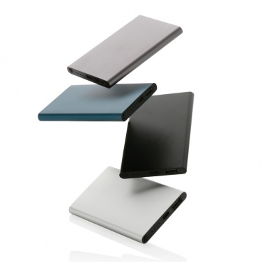 Logotrade dāvanas foto: RCS 4000 mAh USB-C ārējais akumulators no pārstrādāta alumīnija
