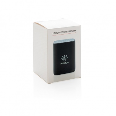 Logotrade ziemassvētku dāvanas foto: Iedegas bezvadu skaļrunis ar logotipu