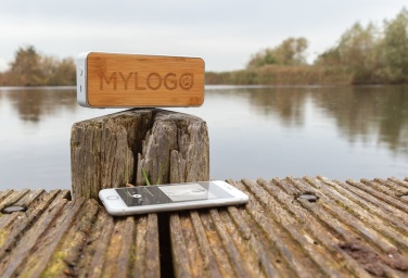 Logotrade dāvanas foto: Nevada Bamboo 3W bezvadu skaļrunis