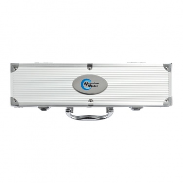 Logotrade korporatīvās dāvanas foto: 3 gab bārbekjū komplekts alumīnija kastē