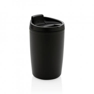 GRS pārstrādāta PP krūze ar atveramu vāku, 300 ml, melna – detaļas skats 2