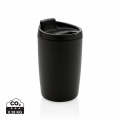 GRS pārstrādāta PP krūze ar atveramu vāku, 300 ml, melns
