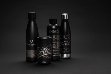 Logotrade korporatīvās dāvanas foto: RCS Pārstrādāta nerūsējošā tērauda cieta vakuuma pudele