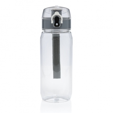 Yide hermētiska slēdzama ūdens pudele no RCS pārstrādātas PET 600 ml, caurspīdīgs – detaļas skats 3